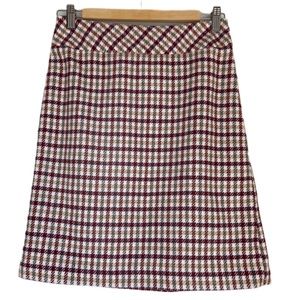 NWOT TALBOTS ll Petite Houndstooth Lined Skirt